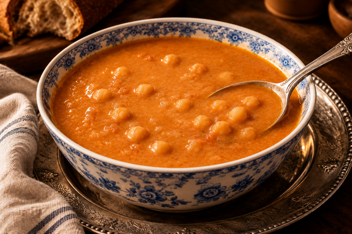 Victorian Chickpea Soup (Vegan)