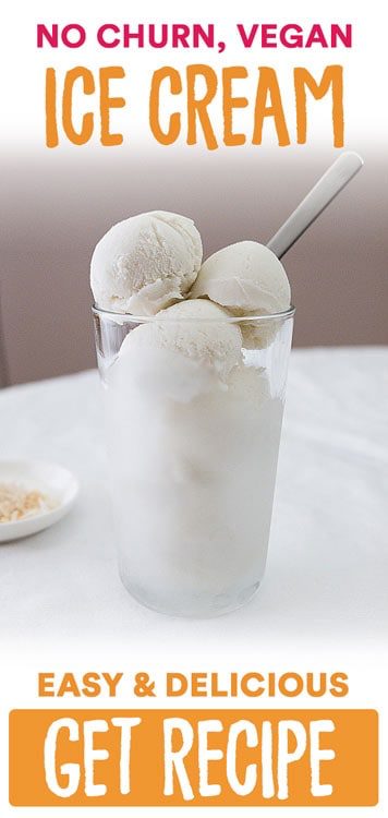 Pinterest no churn vegan ice cream recipe easy and delicious.