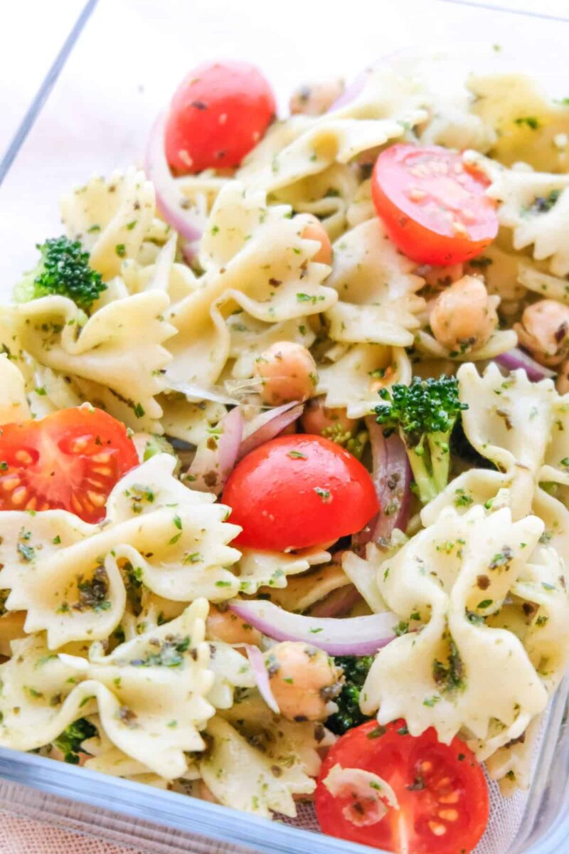 Vegan Pasta Salad With Pesto