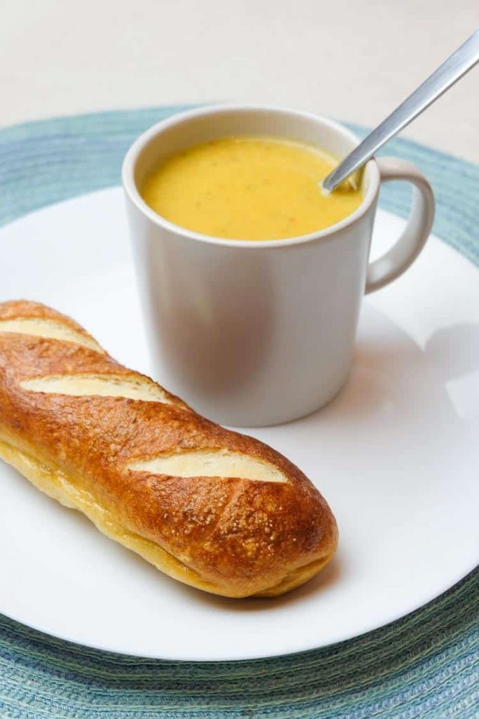vegan broccoli cheese potato soup