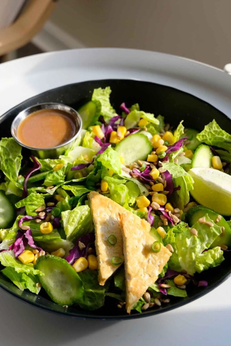 Asian Salad with Tofu and Sesame Dressing