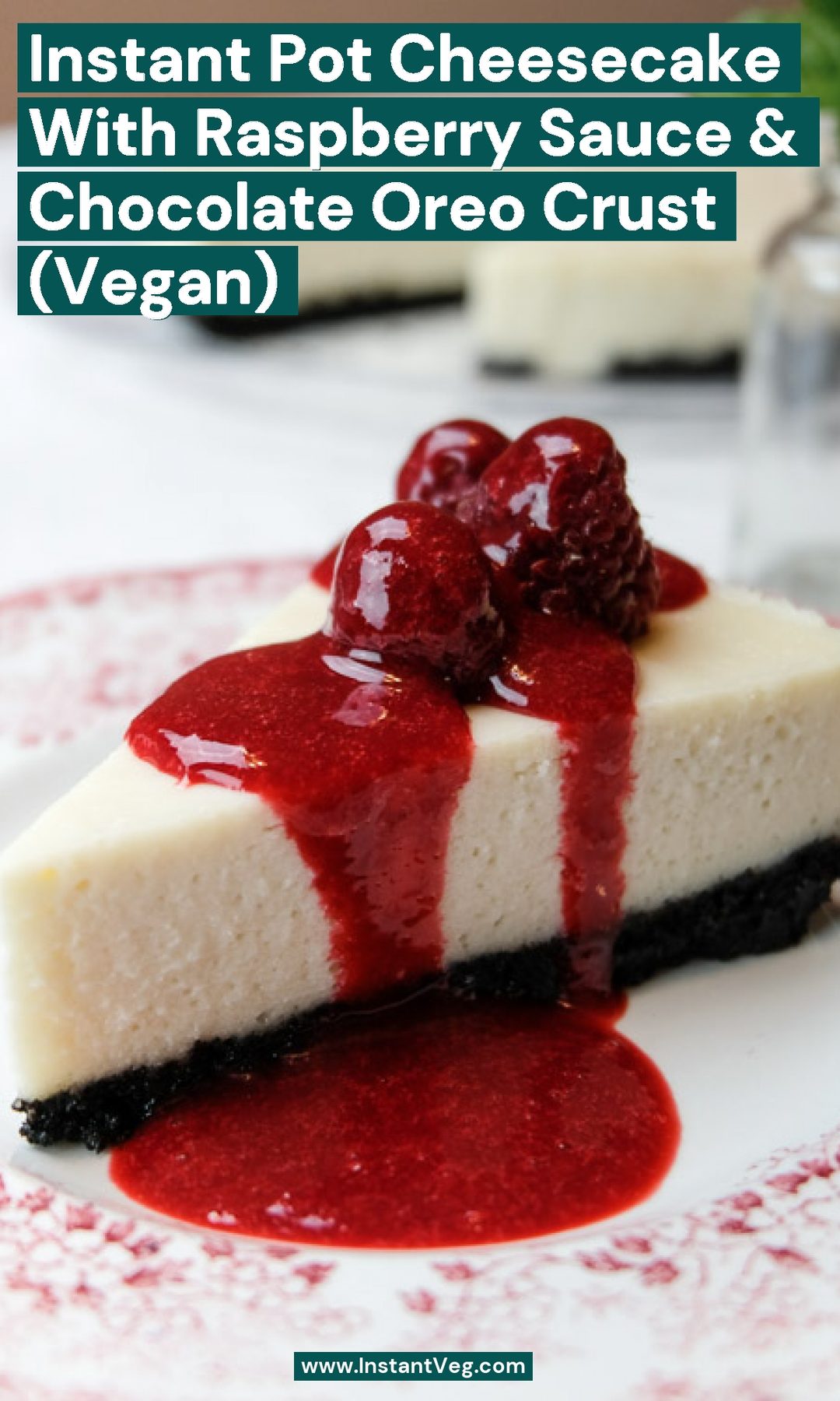 Instant Pot Cheesecake (Vegan)