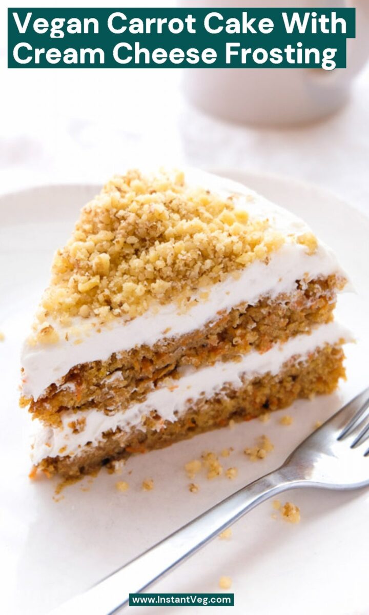 Vegan Carrot Cake With Cream Cheese Frosting