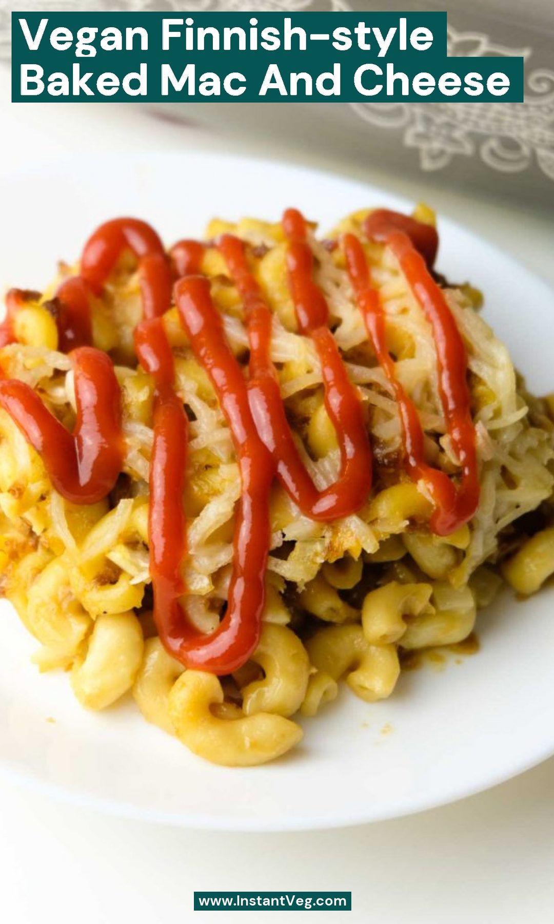 Vegan Baked Macaroni & Cheese, Finnish Style (Vegaani Makaronilaatikko)
